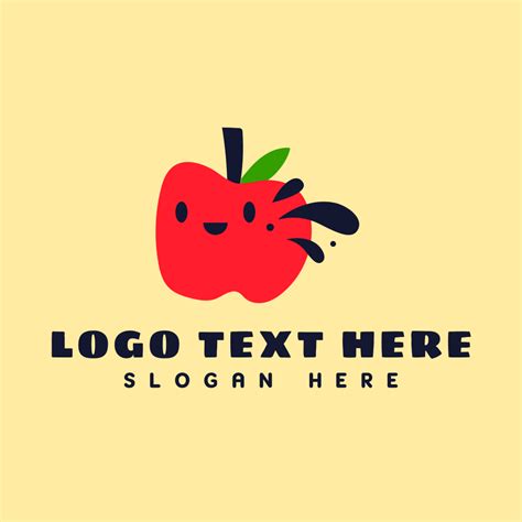 Cute Vegan Apple Logo | BrandCrowd Logo Maker