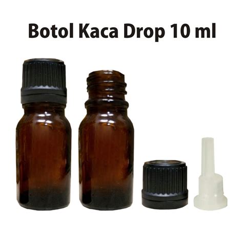 Jual Botol Drop Botol Dropper 10ml Kaca Amber Botol Amber Tutup