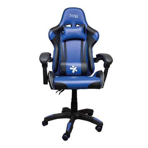 Compra Stylos Silla Gamer SGSI02 Hasta 115kg Negro Azul SGSI02A