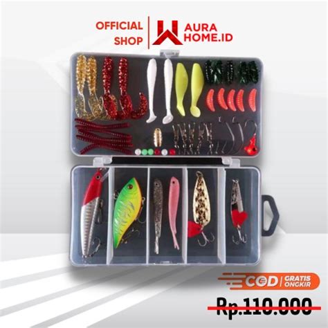 Jual Umpan Pancing Ikan Set Fishing Bait Kit 45PCS Umpan Pancing