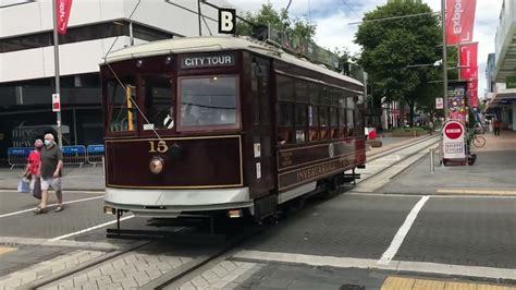 Invercargill Tramway Birney No 15 At Cashel Mall With The City Tour