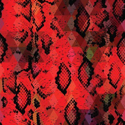 Red Snake Skin Texture