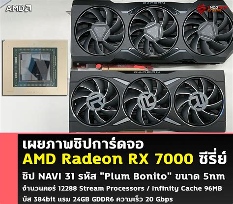 Welcome to Vmodtech เผยภาพชปการดจอ AMD Radeon RX 7000 ซรย