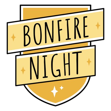 Bonfire Night Badge Sign PNG & SVG Design For T-Shirts