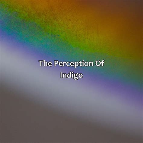 What Color Is Indigo In The Rainbow