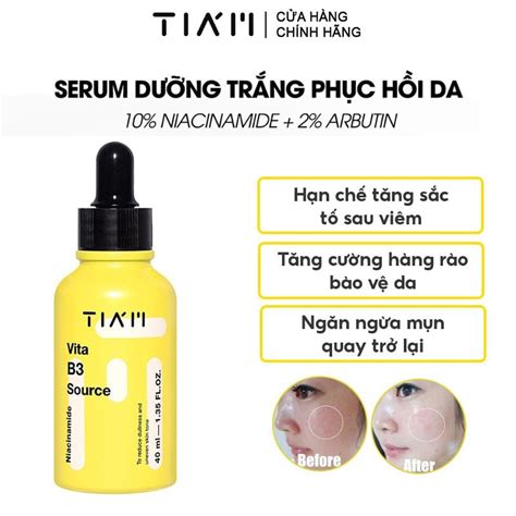 Tinh Chất Dưỡng Trắng Da Phục Hồi Da Sau Mụn Tiam Vita B3 Source Serum