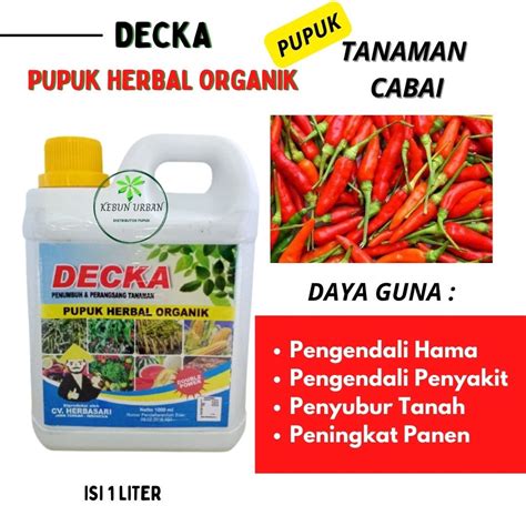 Jual Pupuk Cabai Rawit Agar Berbuah Lebat Pupuk Organik Decka Penyubur