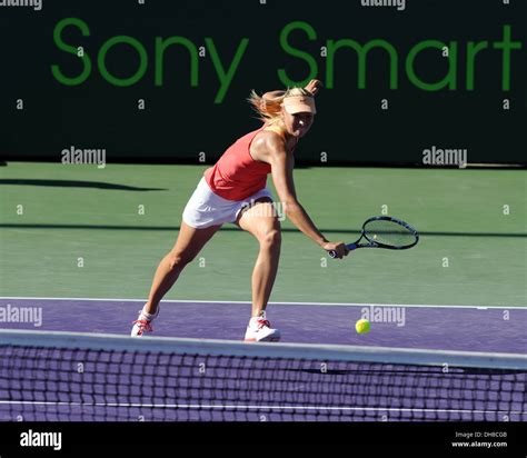 Maria Sharapova Sony Ericsson Open At Crandon Park Tennis Center