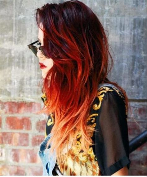 40 Gorgeous Red Ombre Hair Color Ideas Trendy in 2022