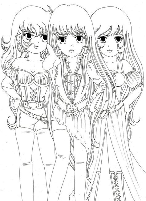 M/sketch Anime Best Friends 3 Coloring Pages