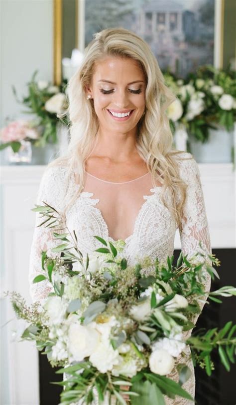 Bohemian Chic Green And White Wedding Bouquet Via Natalie Franke