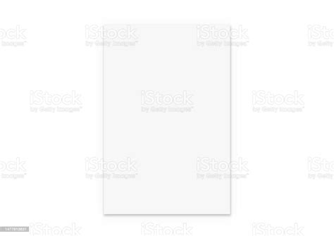 Isolated Blank Sheet Of A4 White Paper Page Size On Pure White ...