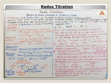 Unit 4 Redox Titrationppt Analysis 1st Sem Ppt