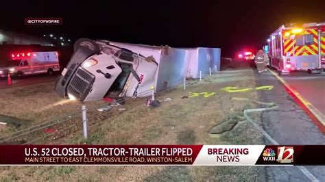 Tractor Trailer Crash Closes Highway 52 Tuesday Youtube