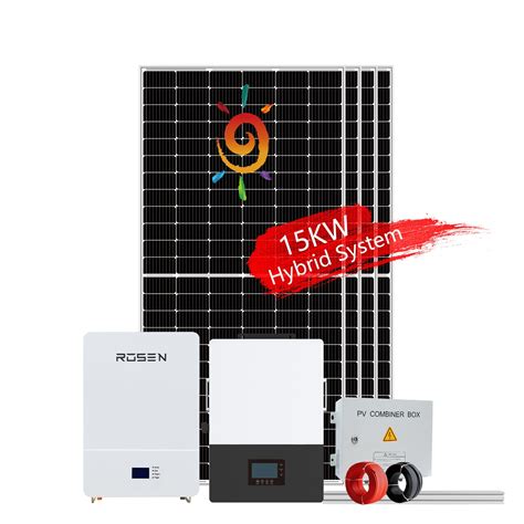 Rosenpv Kw Solar System On Grid Lithium Battery Solar Panel Kva