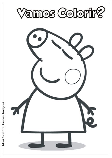 Peppa Pig Desenho Para Colorir