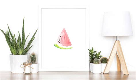 Watermelon Slice PRINT // Watercolor Print // Watercolor Art - Etsy