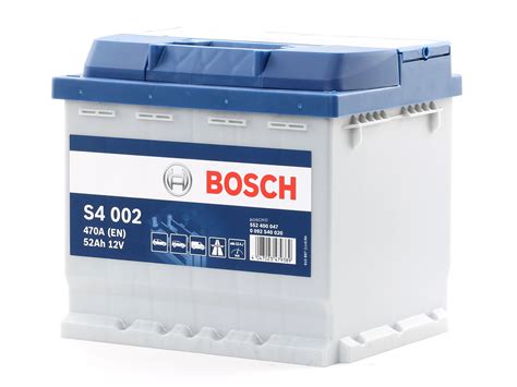 Autobatterie Bosch Volt Ah A En S L Mm B