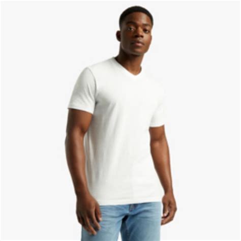 Mkm White V Neck T Shirt Offer At Markham