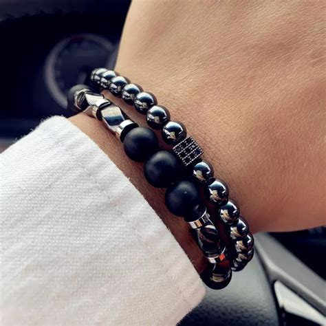 Bracelet Homme Perles En Pierres Artofit