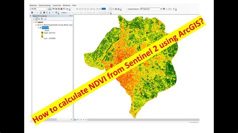 How To Calculate Ndvi From Sentinel Using Arcgis Youtube