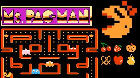 Ms Pac Man Nes Video Game Port Arcade Mode Hard Mode