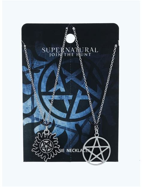 Supernatural Anti Possession Pentagram Best Friend Necklace Set Hot Topic