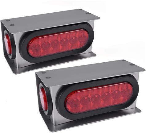 Amazon PIT66 2Pack Steel Trailer Light Boxes Housing Kit W 6Inch