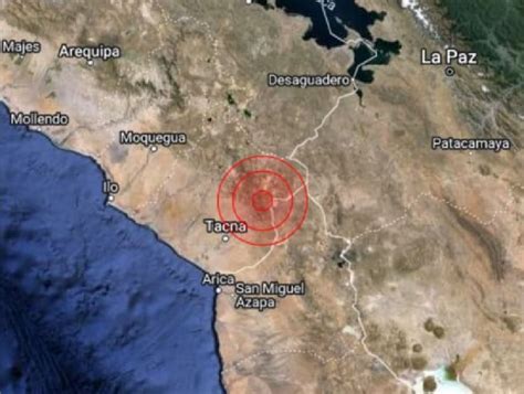 Sismo De Magnitud 4 Se Registró Esta Noche En Tacna Noticias Agencia Peruana De Noticias Andina