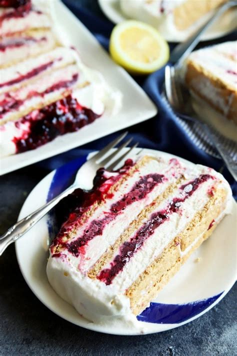 Blackberry Lemon Icebox Cake Recipe Cake N Knife