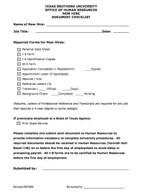 Fillable Online Tsu Personal Data Sheet I Form I Identification