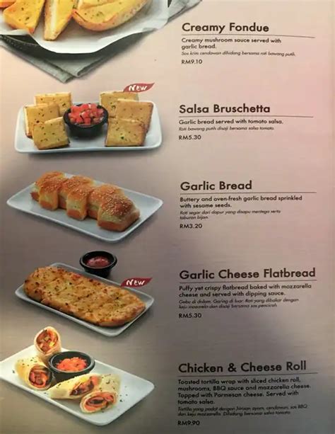 Pizza Hut Menu Menu Untuk Pizza Hut Kuala Lumpur City Center Kuala