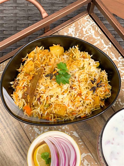 Vegetarian Hyderabadi Biryani