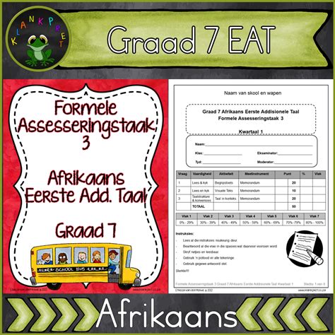 Graad Afrikaans Eerste Addisionele Taal Formele Assessering Kwartaal