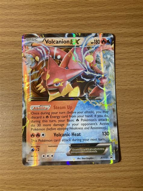 Mavin Pok Mon Tcg Black Star Promo Full Art Holo Volcanion Ex Xy Nm