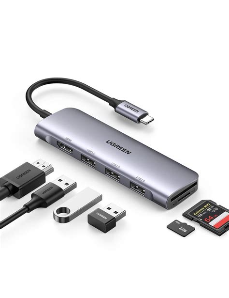 UGREEN USB C Multifunction Adapter 7 In 1 Dove Computers