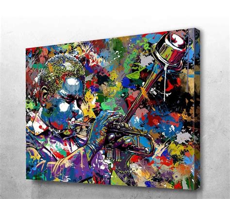 Abstract Jazz Art Canvas Jazz Poster Canvas Print Jazz Club - Etsy