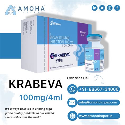 Biocon Krabeva 100 Mg Injection At Rs 8500 In Surat ID 25831237988