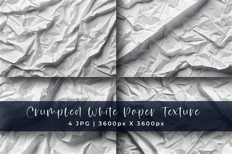 White Crumpled Paper Texture Backgrounds Graphic By Srempire Creative