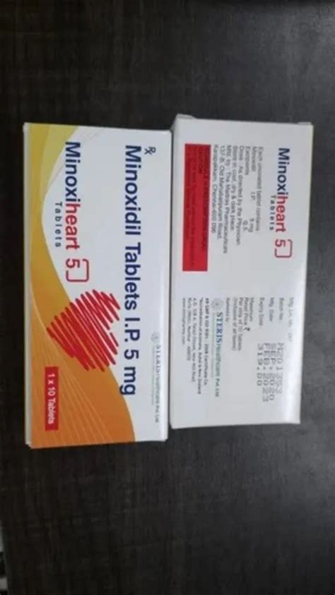 Minoxidil Tablets Ip 5mg Packaging Size 1 10 At Rs 500 Stripe In