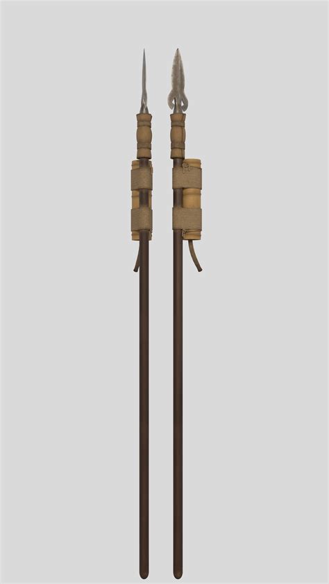 A 3d Model Based On Medieval Chinese Huo Qiang Or Fire Lance Which