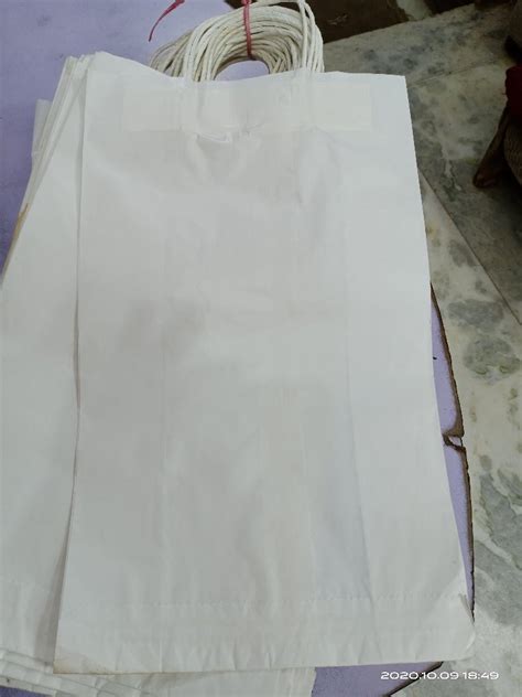 White Kraft Paper Bag For Shopping Capacity Kg At Rs Piece In