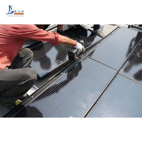 Solar BIPV Solar Cell Panel Roof Solar Tile For Color BIPV Integrated