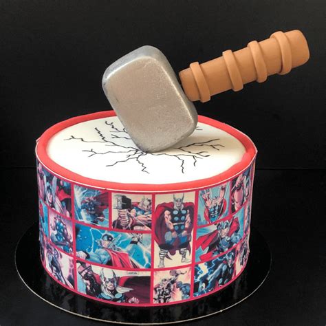 Thor Birthday Cake Ideas Images Pictures