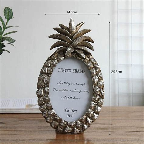 Handgemaakte Vintage Gouden Ananas Fotolijst Grandado