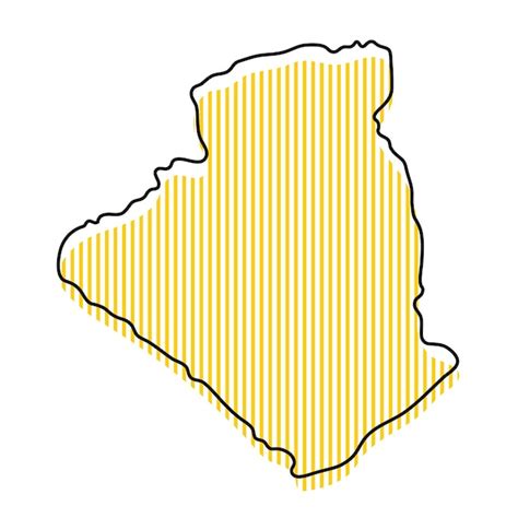 Premium Vector Stylized Simple Outline Map Of Guyana Icon