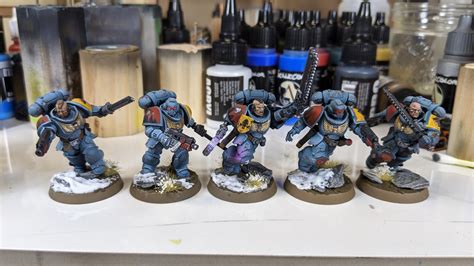 Finally Finished A Squad Of Space Wolves Assault Intercessors Fear The