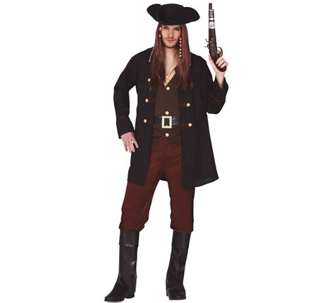 Costume Da Pirata Nero Per Uomo