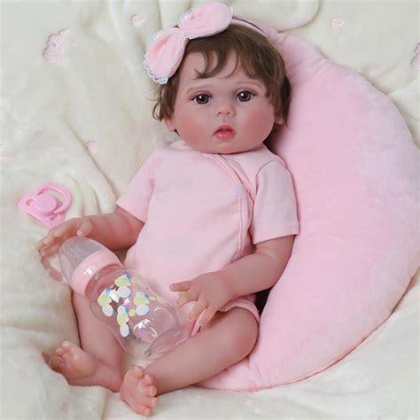 Amazon Scom Lifelike Reborn Baby Dolls Inch Real Baby Feeling