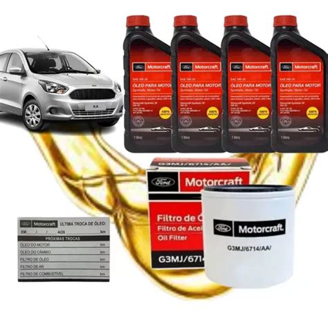 Kit Óleo Motorcraft 5w20 Ford Ka 1 0 1 5 2018 2019 2020 2021 Frete grátis